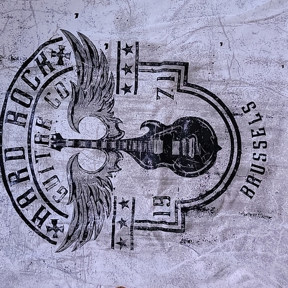 NWT HARD ROCK GUITAR COMPANY 100% Cotton SS Brussels Tee - Picture 2 of 5